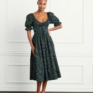 Hill House Ophelia Dress Midnight Garden small
